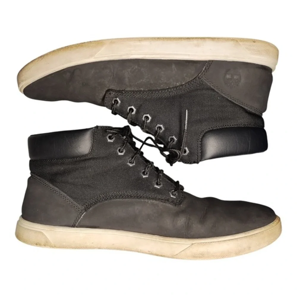 Timberland Groveton Chukka Boots‎ Mens US Size 10.5 Black High Top Lace Up 9464B